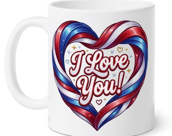 Patriottisch hart 'I Love You'