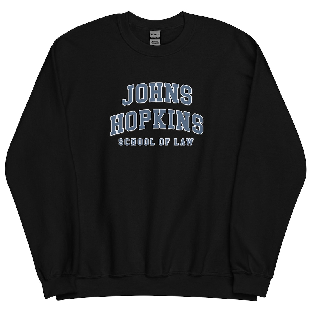 Johns Hopkins University School of Law Vintage Design Logo Crewneck