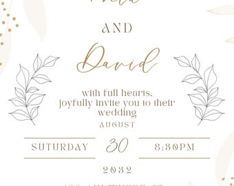 Floral Wedding Invitation