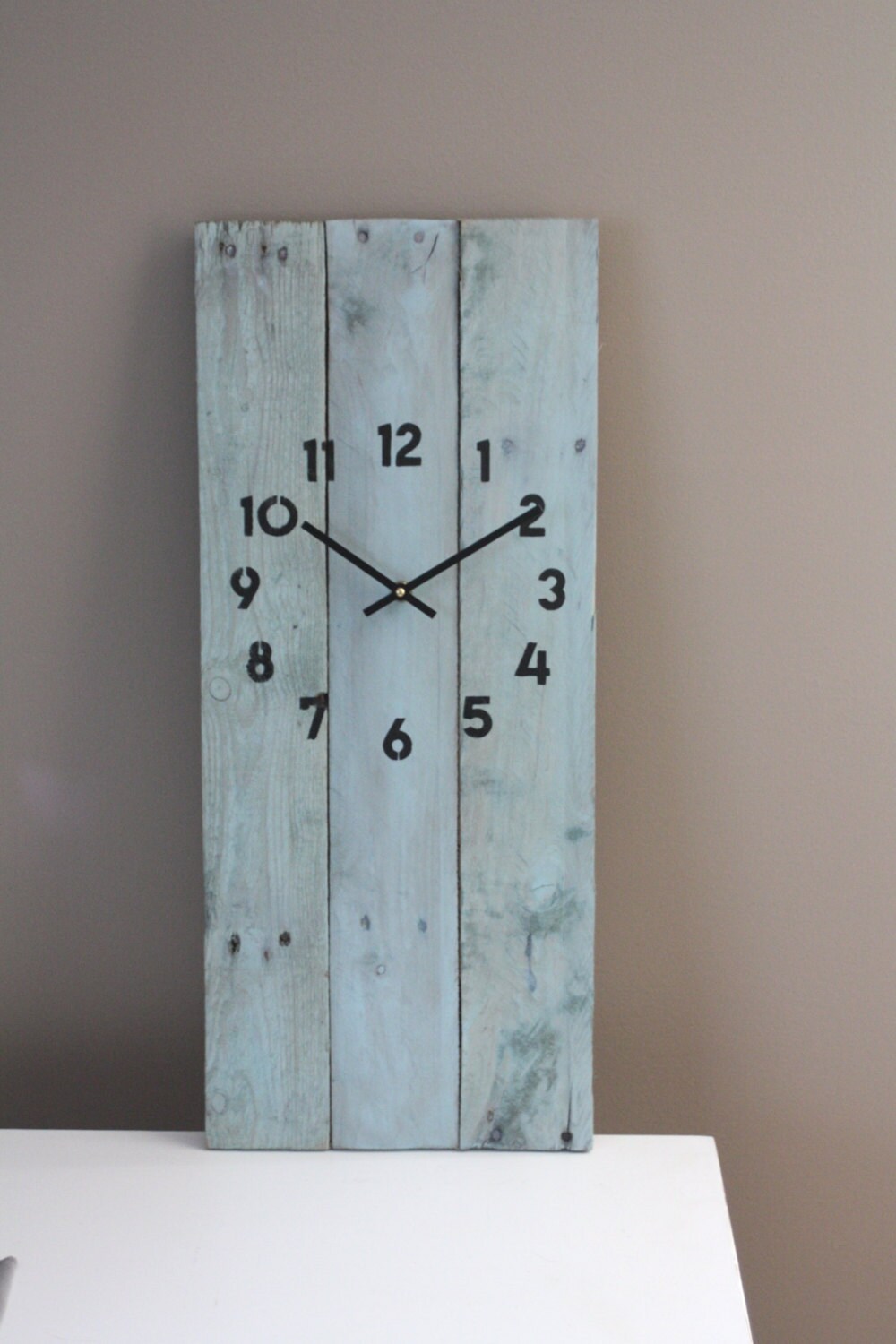 Unique Handmade Wall Clock Rectangular Modern Farmhouse Clock Etsy
