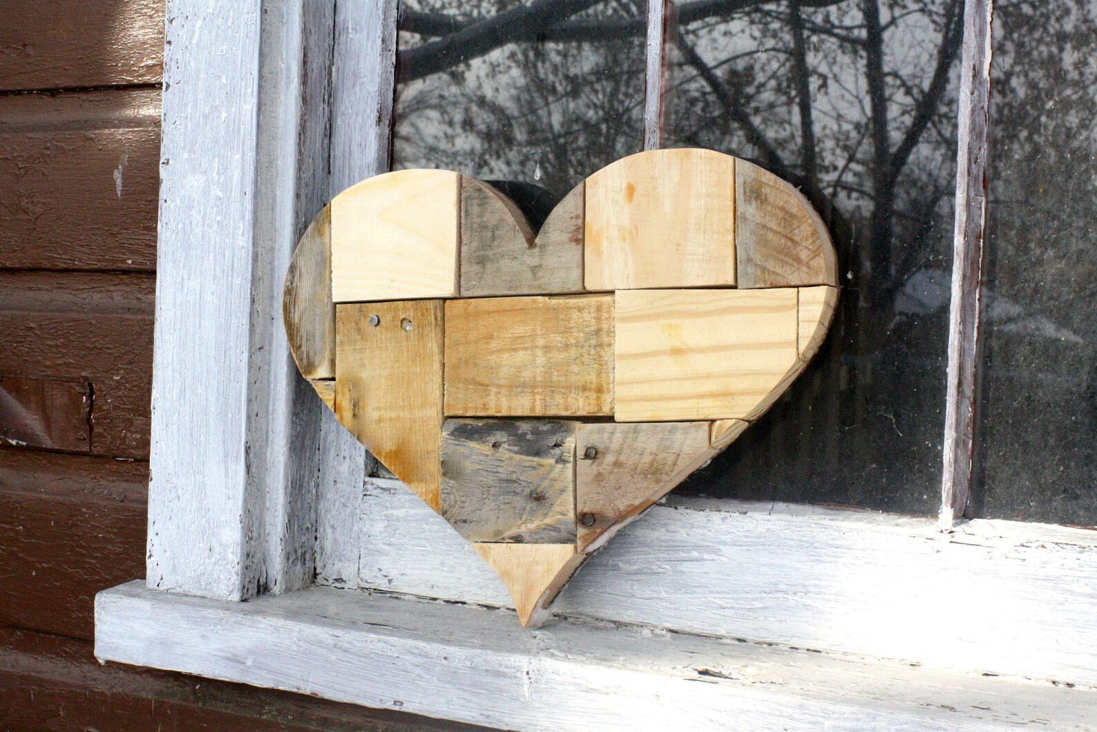 Reclaimed Wood Heart Wall Hanging Gallery Wall Art Heart Art Etsy