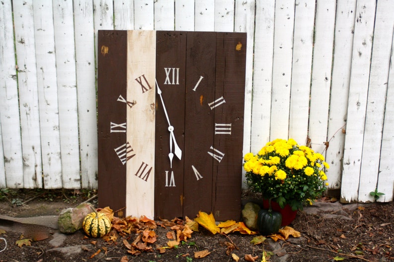 Large RECTANGULAR 36 by 26 Wall Clock Vertical Etsy
