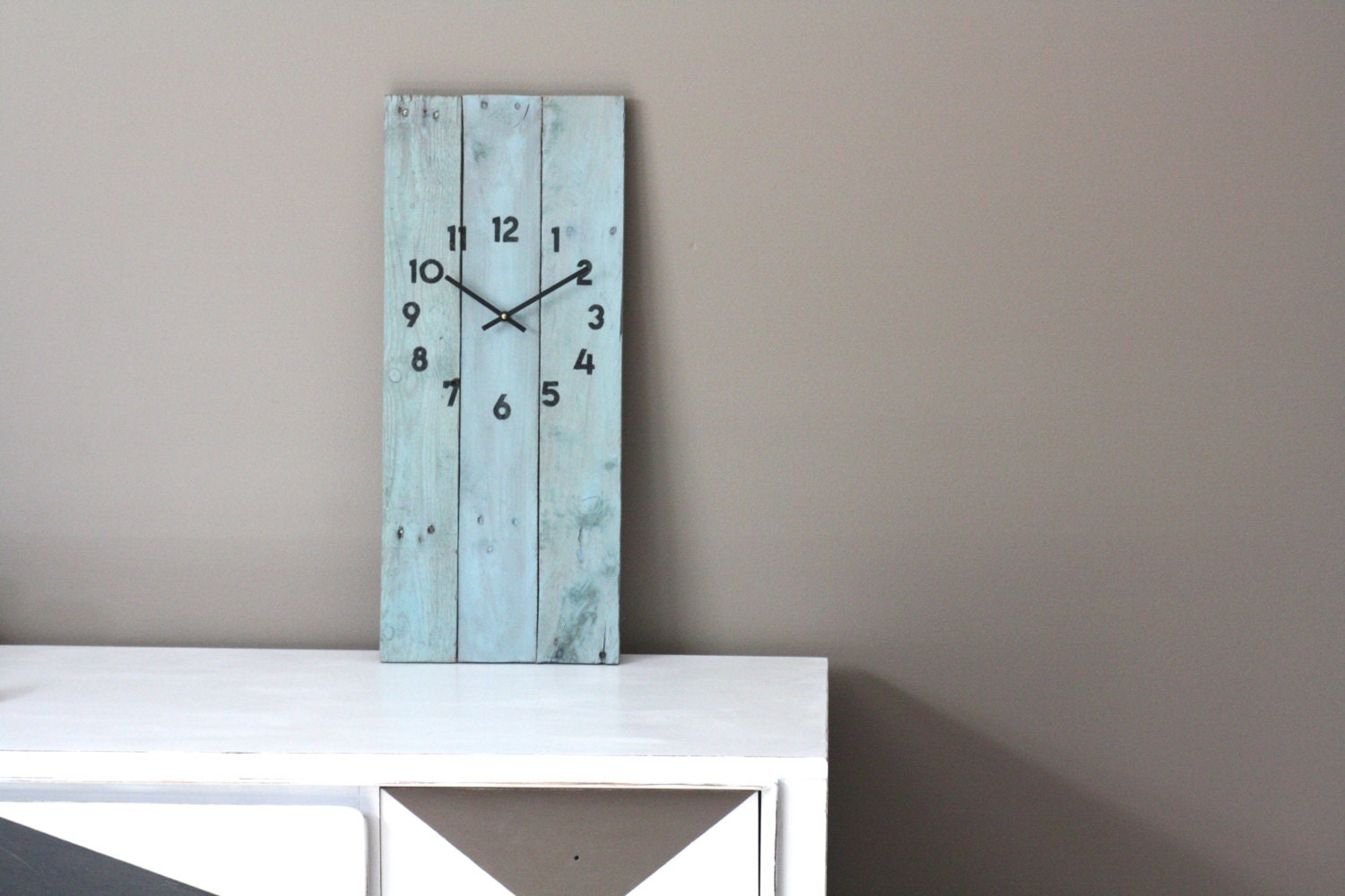 Unique Handmade Wall clock Rectangular modern Farmhouse clock Etsy