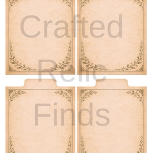 Vintage Seed Organizer Tabs Printable, Garden Packet Dividers (PDF File)
