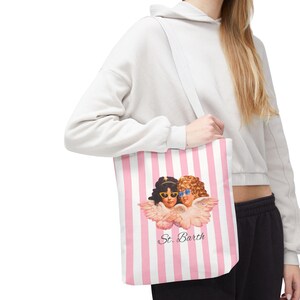 Cherub Angels-draagtas, damesaccessoires, vintage tas, cadeau voor haar. afbeelding 4
