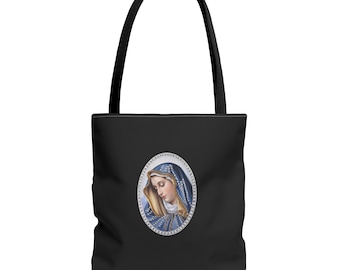 Maagd Maria-draagtas, damesaccessoires, vintage tas, cadeau voor haar.