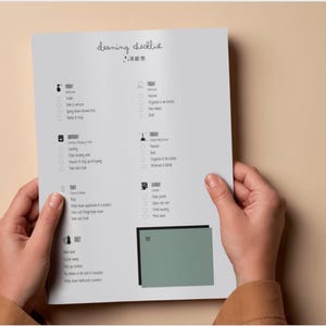 Städchecklista för upptagna mammor (digital nedladdning)