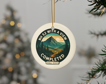 Ceramic Ornaments, Personalized NH 52 With a View Finisher Keepsake Ornament