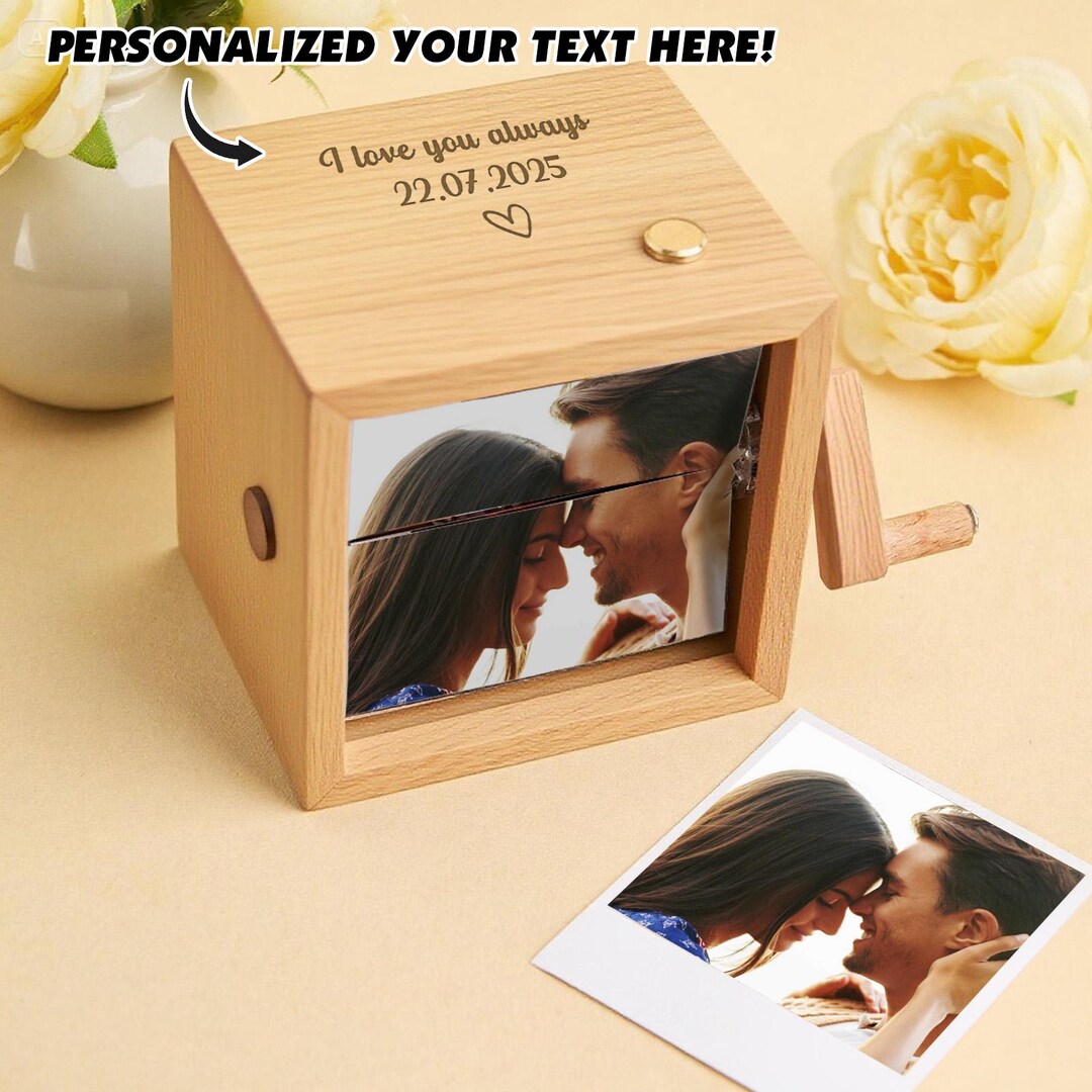 Custom Text & Photo Flipbook Frame Animation Machine Without Music ...