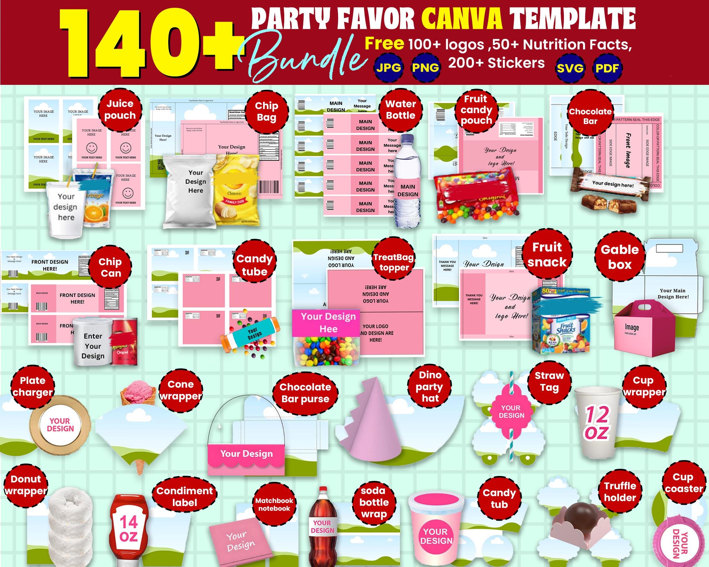Sacchetti Di Carta Per Dolci/caramelle 8,5x11 Pollici - Assortimento Casuale, Per Regali, Feste, Bomboniere - Foto 2