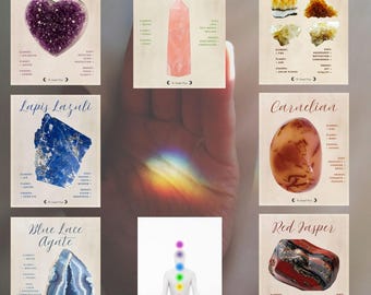 Chakra Gemstone Wall Art Printable Bundle Pack (7 Prints)