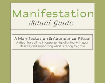 Manifestation & Abundance Ritual Guide — Alignment and Attraction Ceremony (Printable PDF)