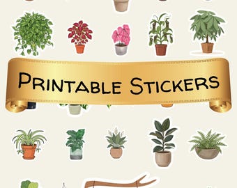 Plant Parent Sticker Sheet | Printable Digital Download