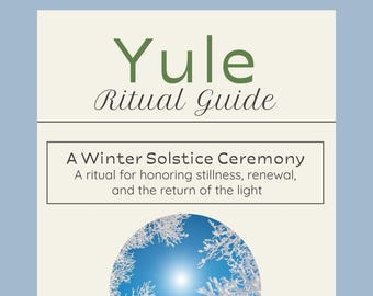 Yule Ritual Guide Printable • Winter Solstice Ceremony PDF • Pagan Wheel of the Year Ritual