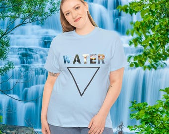 Water Element Triangle Tee | Elemental Water Graphic T-Shirt