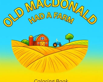 Printable Farm Coloring Book for Kids | Old MacDonald Had a Farm Animals | Preschool & Kindergarten Activities