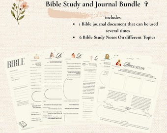 Weekly Bible Study Planner Workbook Christian Faith Journal Verse-by-Verse Notes Spiritual Growth Journaling Small Group Scripture Study