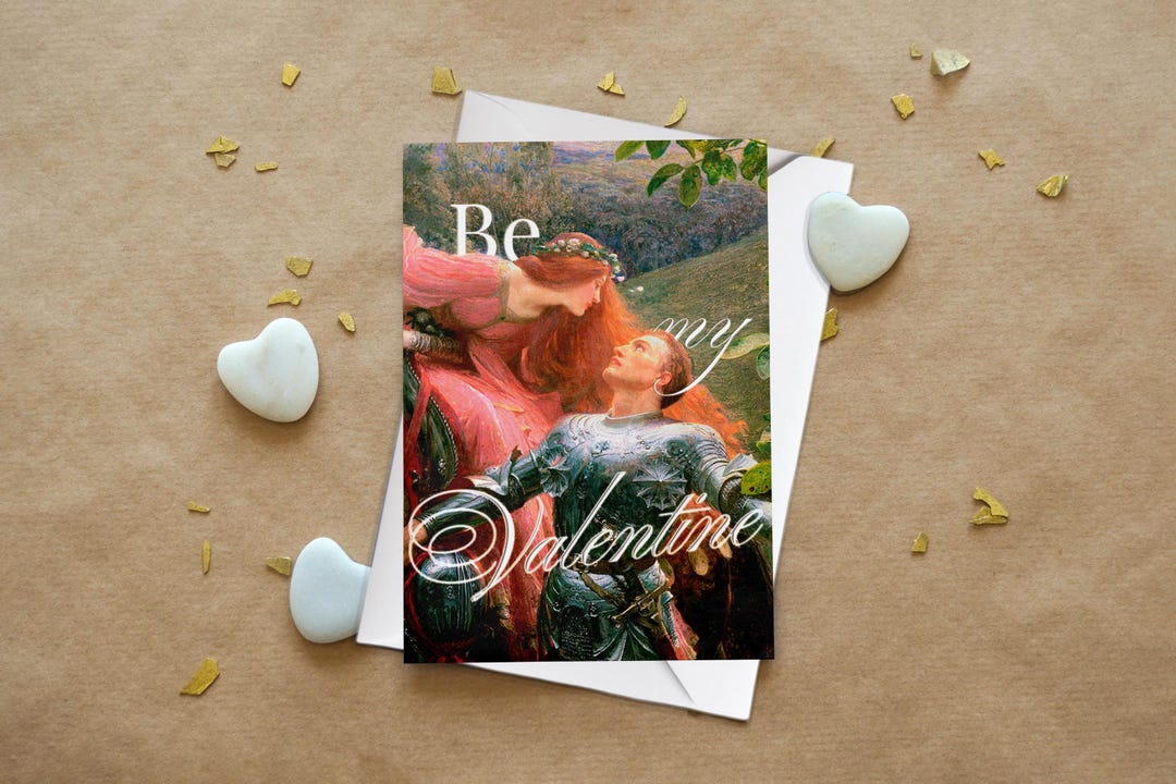 Valentine's Day Card - Romantic Art Love Card - Etsy