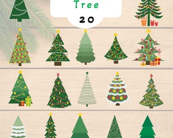 Christmas Tree SVG Bundle | 20 Holiday Tree Cut Files (Digital Download)