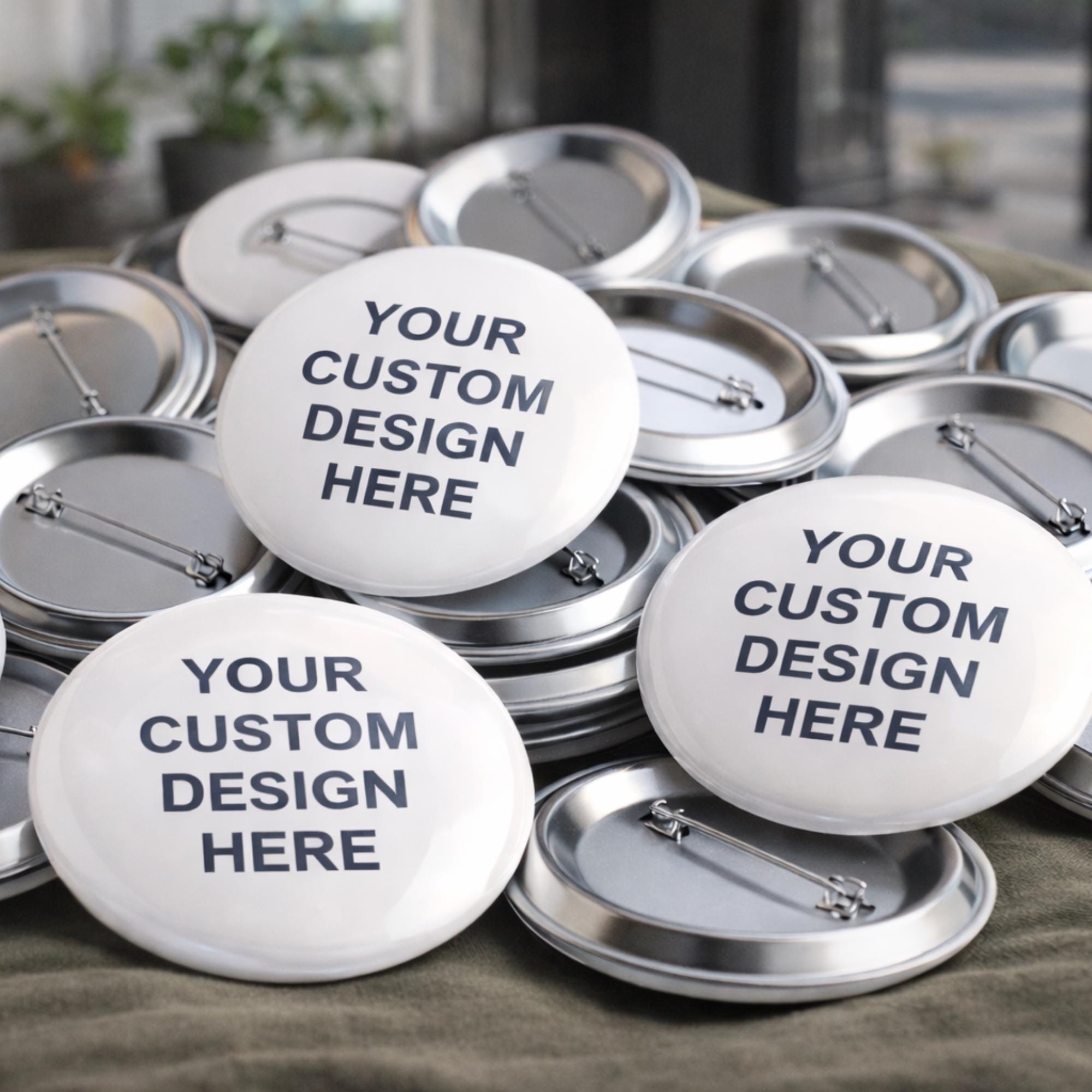 Custom Pin Buttons, Personalized Design Badges (2.25