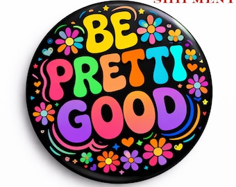 Pretti Good Colorful Anti-ICE Minnesota Pin, Protest Resistance Button