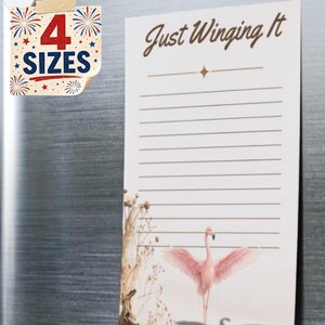 Just Winging It Sticky Notes | Aesthetic Sticky Notes | Calm Desk Notepads | Minimalist Writing Pad | Multiple Sizes