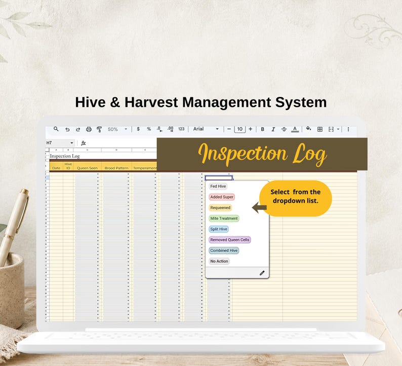 Beekeeping Hive & Harvest Interactive Management System Organization ...