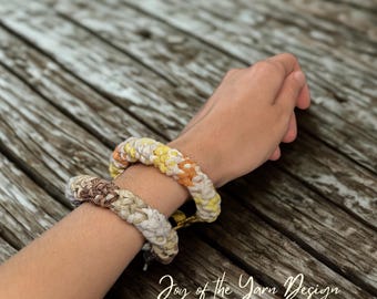 Sun & Sand Bracelet Crochet Pattern: I-Cord Crochet Jewelry Gift for Beach Lovers