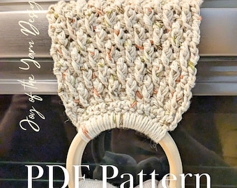 Alpine Towel Holder Crochet Pattern: Quick, Easy, & Stylish Kitchen Accessory (PDF)