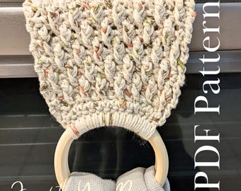 Patrón de crochet para toallero alpino: accesorio de cocina rápido, fácil y elegante (PDF)