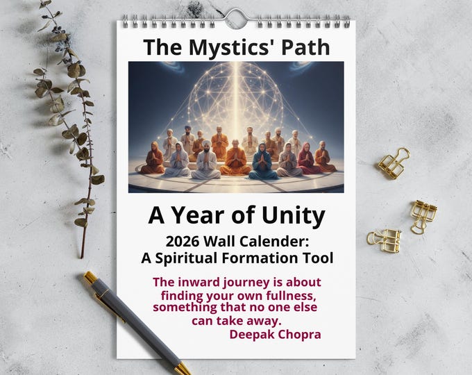 A daily companion for the spiritual journey: the 2026 Mystics Path Calender