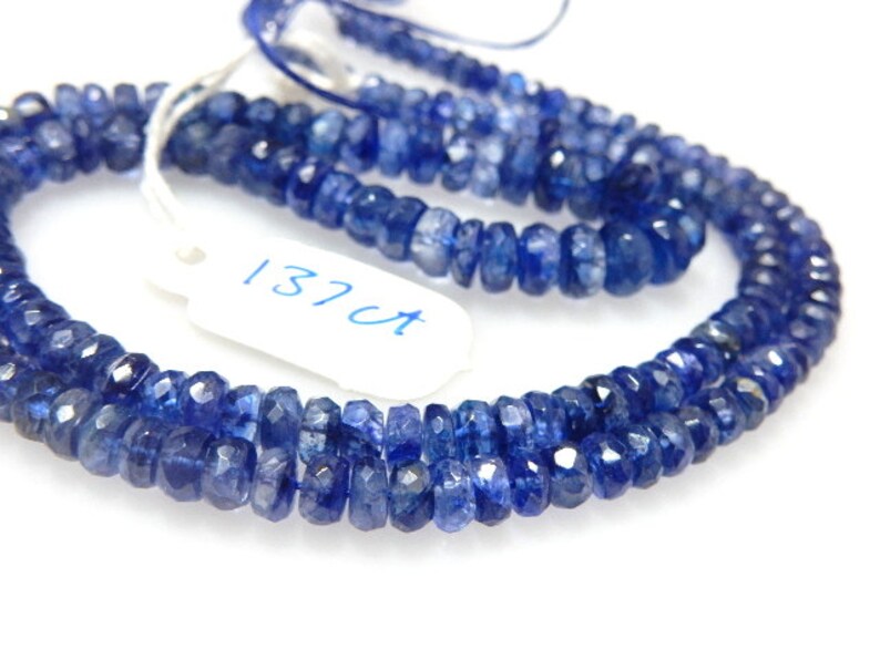 Kyanite,Kyanite Beads,Kyanite Rondelle,Faceted Beads,Gemstone AAA Quality Size 4 To 7MM approx 18/'/' Natural Wholesale Price