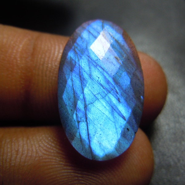 Labradorite Blue Fire Rose Cut Cabochon AA Quality Wholesale Price Size -13x21MM