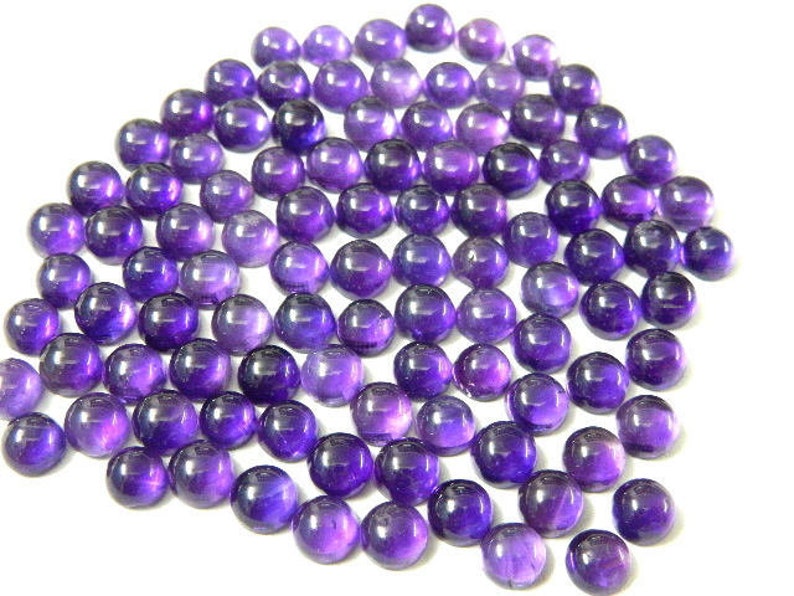 Amethyst Cabochon,Amethyst Gemstone,Amethyst Round,5MM