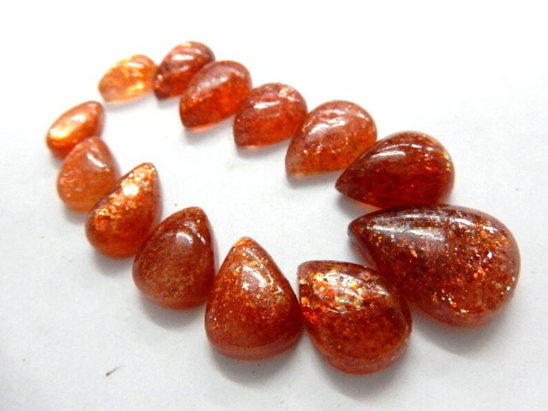Sunstone Gemstone,Natural Sunstone,Sunstone Pear,Gemstone Cabochon Sunstone Cabochon
