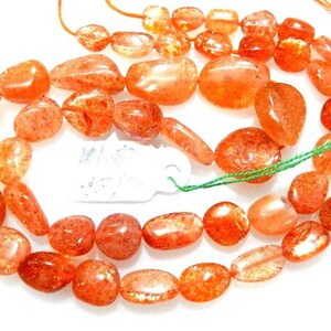 Honey Bee Brown Sunstone Beads: Gemstone Nuggets for Jewelry Making