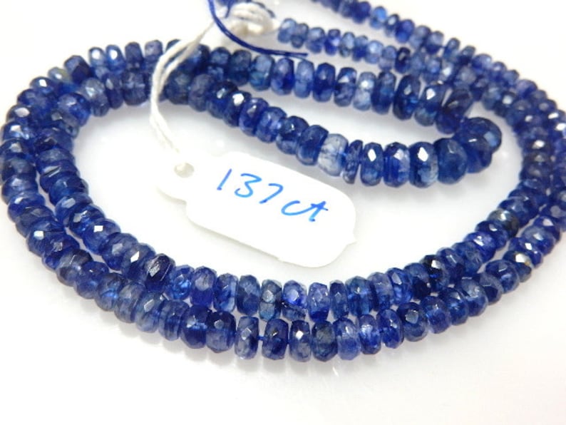 Kyanite,Kyanite Beads,Kyanite Rondelle,Faceted Beads,Gemstone AAA Quality Size 4 To 7MM approx 18/'/' Natural Wholesale Price
