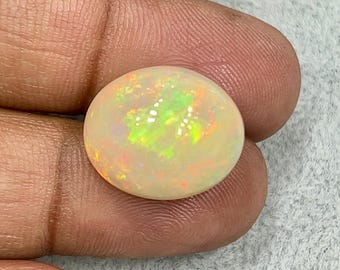Natural Ethiopian Opal Cabochon AAA Multi Fire Oval Shape 18x15x11MM 13 Carat Loose Gemstone Jewelry Making Stone