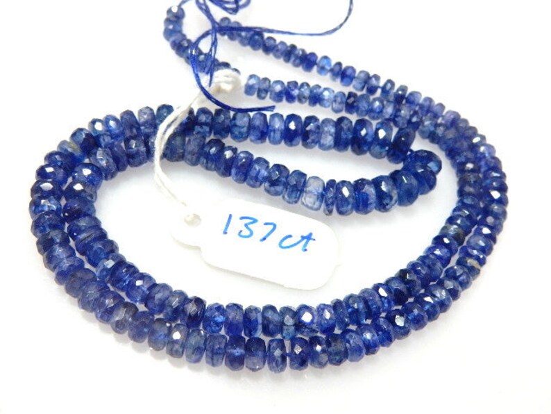 Kyanite,Kyanite Beads,Kyanite Rondelle,Faceted Beads,Gemstone AAA Quality Size 4 To 7MM approx 18/'/' Natural Wholesale Price