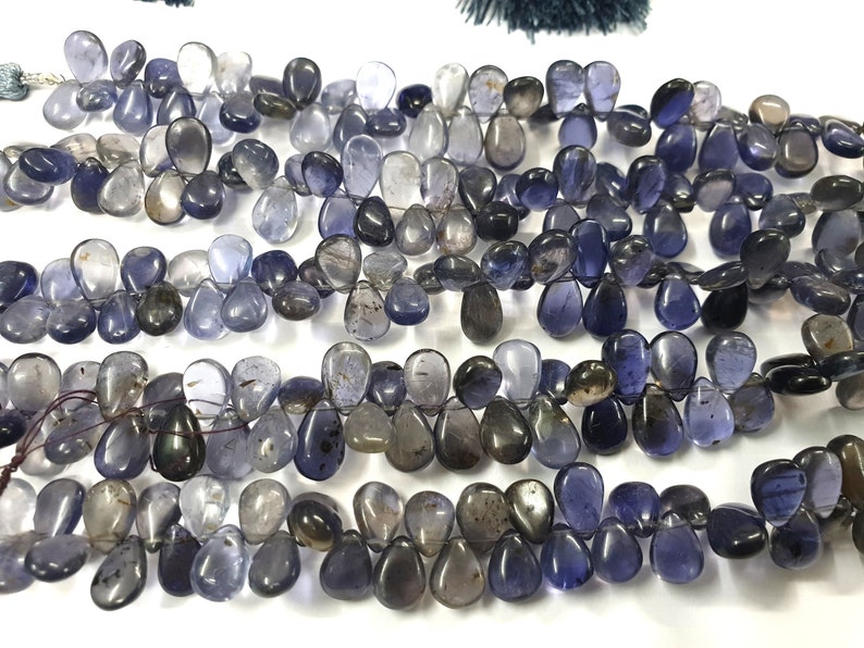 Iolite Beads,Gemstone Beads,loose Stone Beads,Pear Drops,Nice Blue