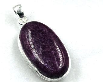 92.5 Sterling Silver Natural Red African Ruby Gemstone Pendent 16x25MM -9Gram Direct From Factory