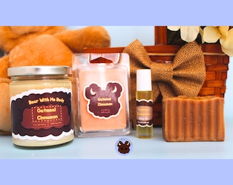 Set regalo per la cura del corpo e la cura di sé - Avena e cannella (profumato in modo intenso!)
