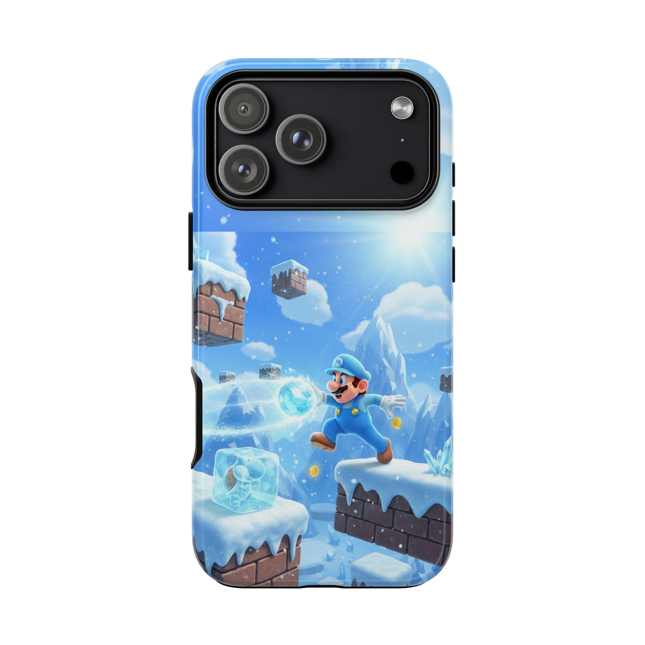 Discover Mario Galaxy iPhone Case, Winter Theme for Gamers