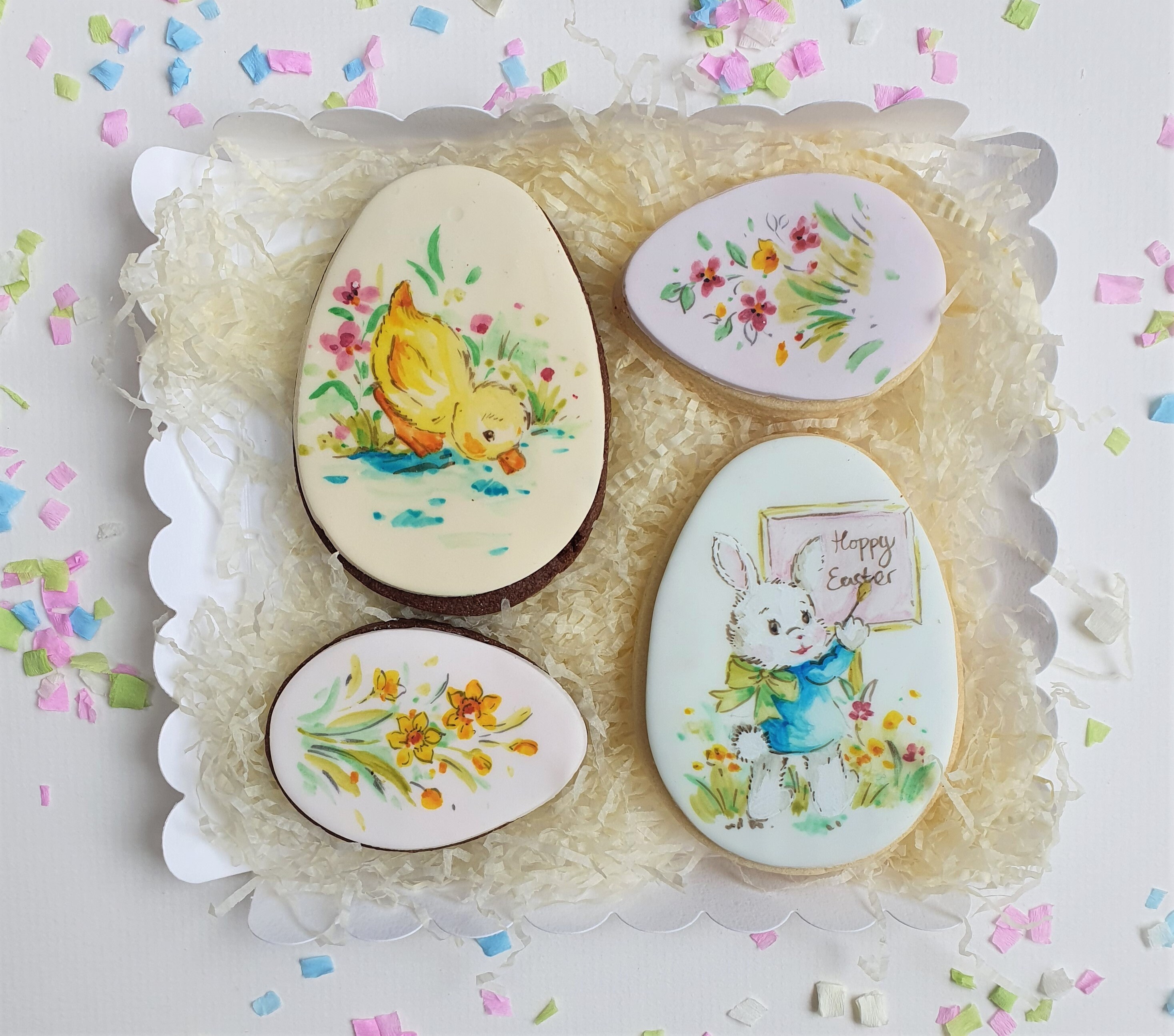 Vintage Easter Egg Box Made To Order Easter Gift Iced Etsy