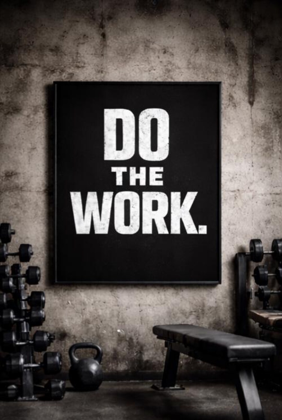 Do the Work Print | Minimalist Gym, Office Art (digital Download ...