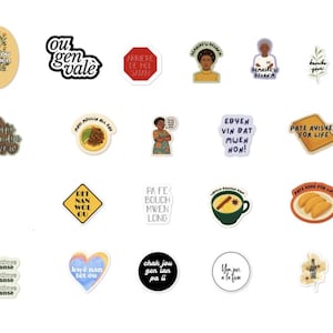 Haitian Creole Stickers | Fun Words & Expressions | Haitian Pride |  Laptop, Water Bottle, Journal