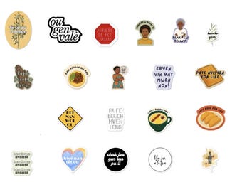 Haitian Creole Stickers | Fun Words & Expressions | Haitian Pride |  Laptop, Water Bottle, Journal