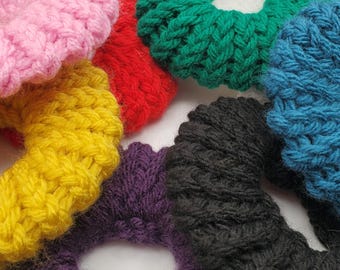 Acrylic Knitted Scrunchies