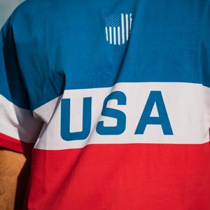Vintage USA Soccer T-Shirt, Heavyweight Cotton Retro Football Tee, Premium Heavyweight Oversized T Shirt, World Cup Fanwear, USA Gift bild 2