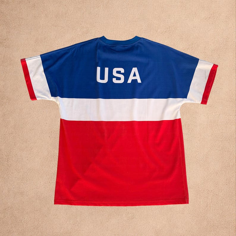 Vintage USA Soccer T-Shirt, Heavyweight Cotton Retro Football Tee, Premium Heavyweight Oversized T Shirt, World Cup Fanwear, USA Gift bild 5